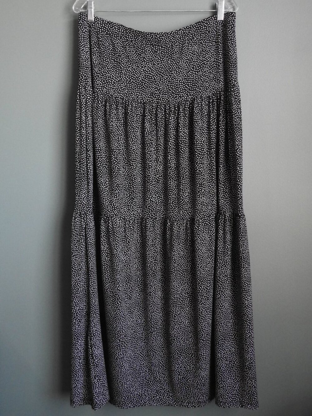 Jones Wear Maxi Skirt Polka Dot Polyester Large